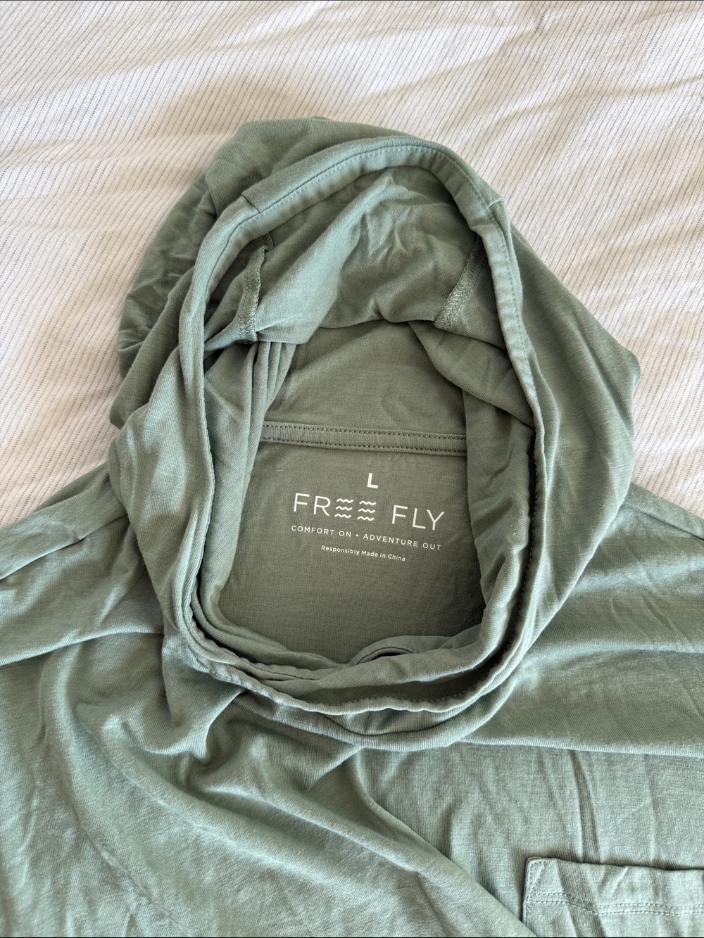 Men's Bamboo Lightweight Hoodie Free Fly - Picture 8 of 8